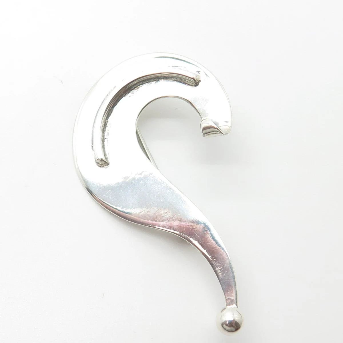 925 Sterling Silver Vintage di Vera Modernist Pin Brooch
