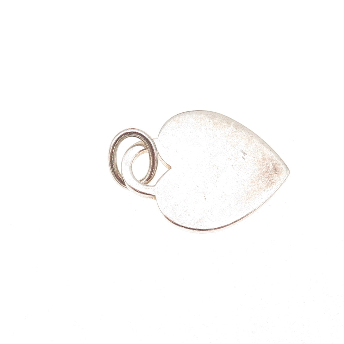 Tiffany & Co. 925 Sterling Silver Vintage Heart Tag Charm Pendant