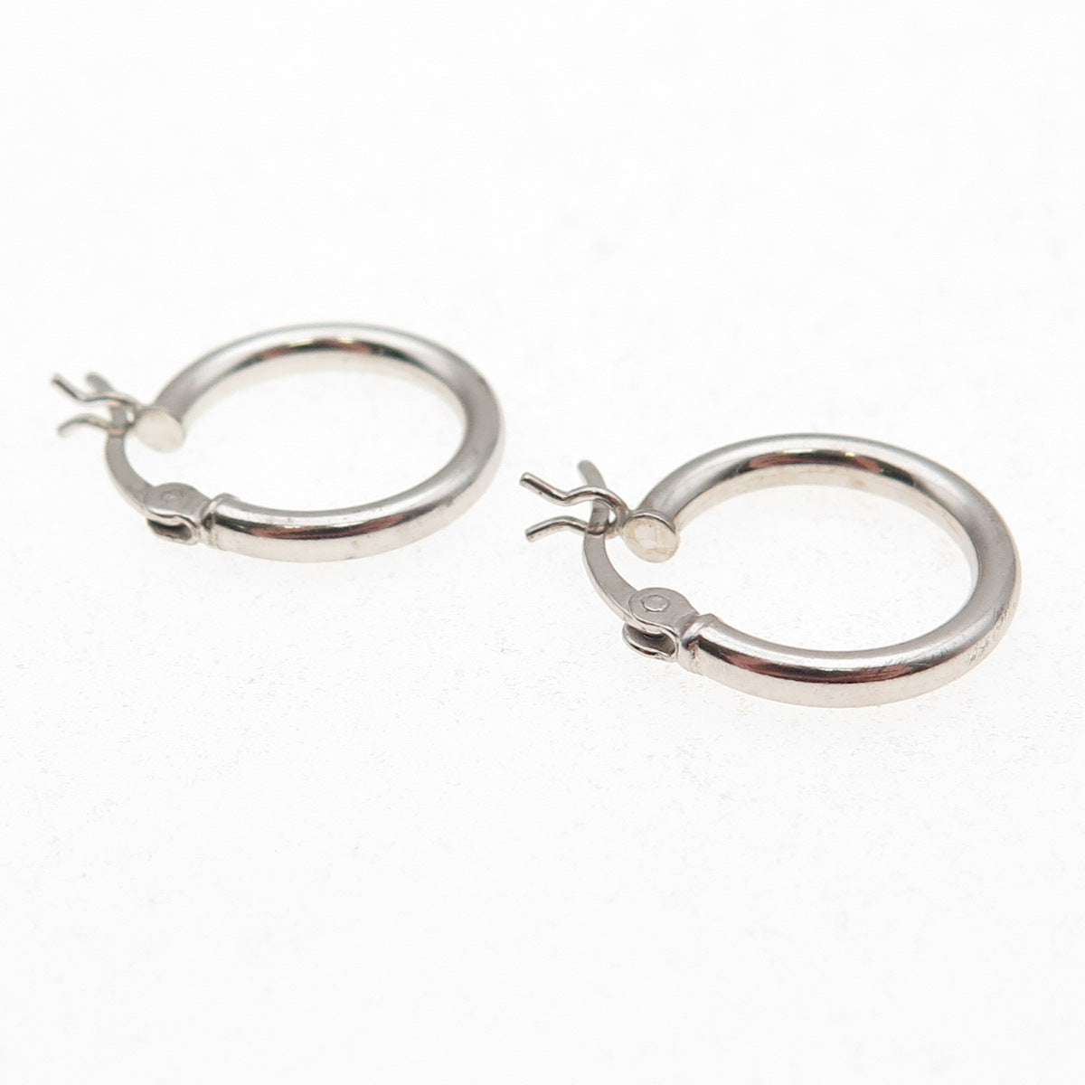 925 Sterling Silver Tube Hoop Earrings