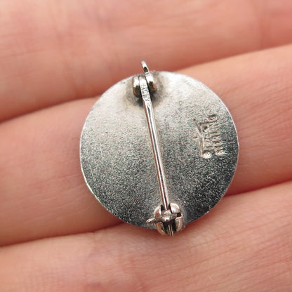 BALE Sterling Antique Enamel Mountainside Hospital Service to Humanity Brooch