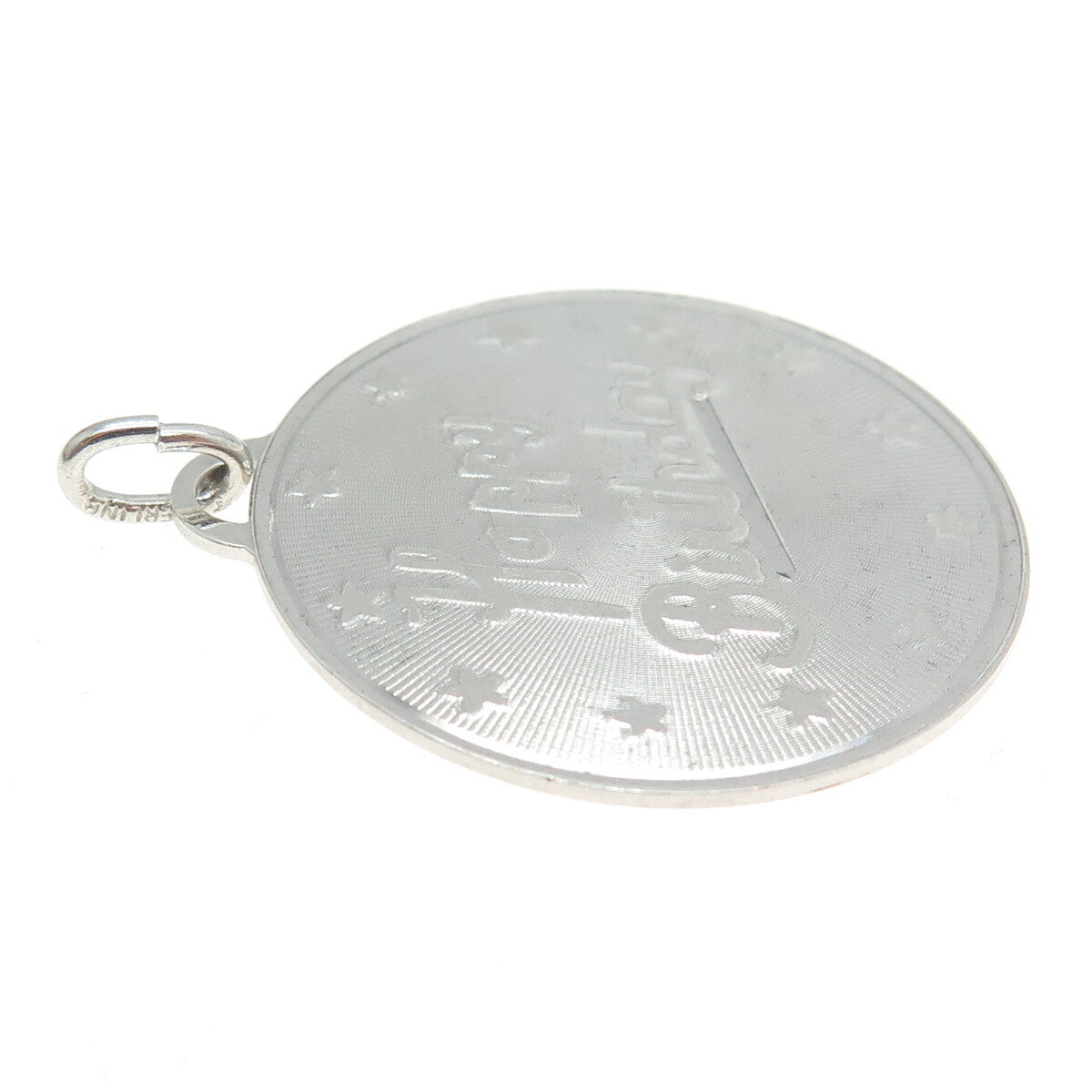 B. A. BALLOU & CO. 925 Sterling Silver Vintage "Happy Birthday" Pendant