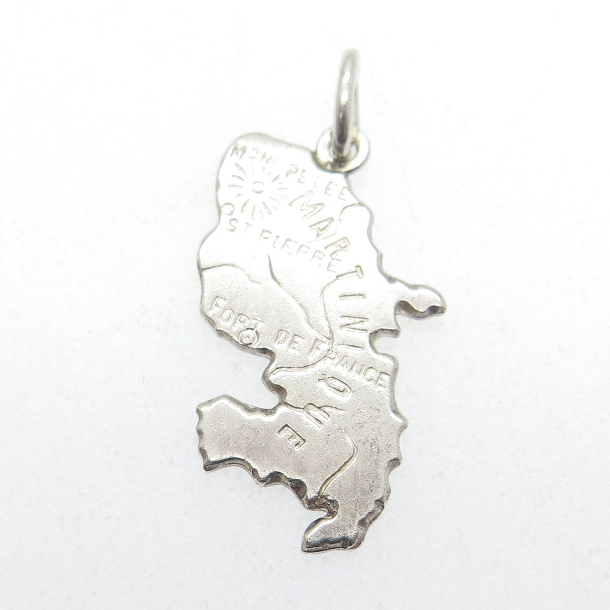 925 Sterling Silver Vintage Martinique French West Indies Charm Pendant