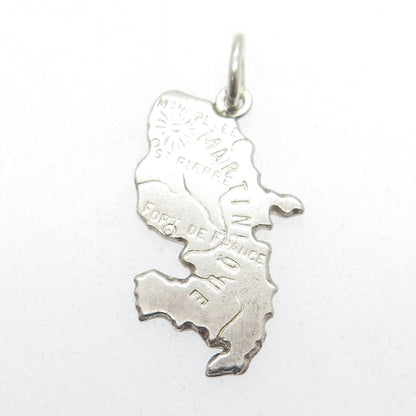 925 Sterling Silver Vintage Martinique French West Indies Charm Pendant