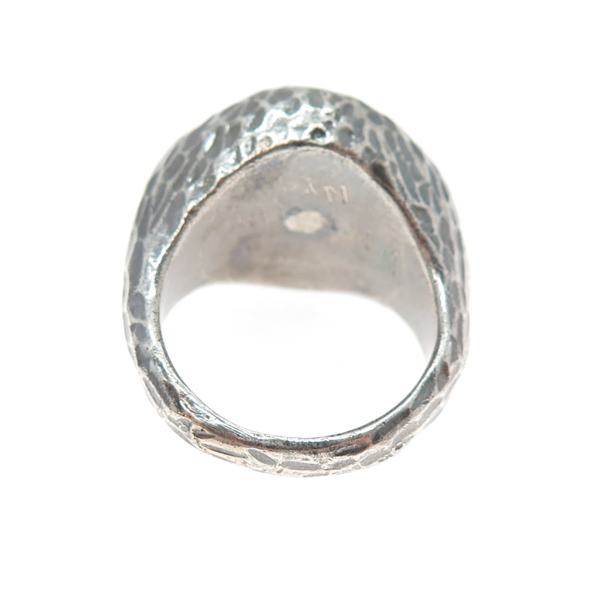 D. PRESSLEY NYC 925 Sterling Silver Vintage Cross Oxidized Ring Size 10.5