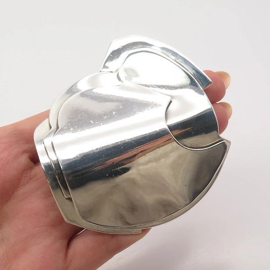 925 Sterling Silver Vintage Mexico John Rake Modernist Slide Pendant