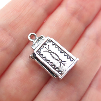 MAISELS INDIAN TRADING Sterling Vintage Slot Machine Casino Minimalist Pendant