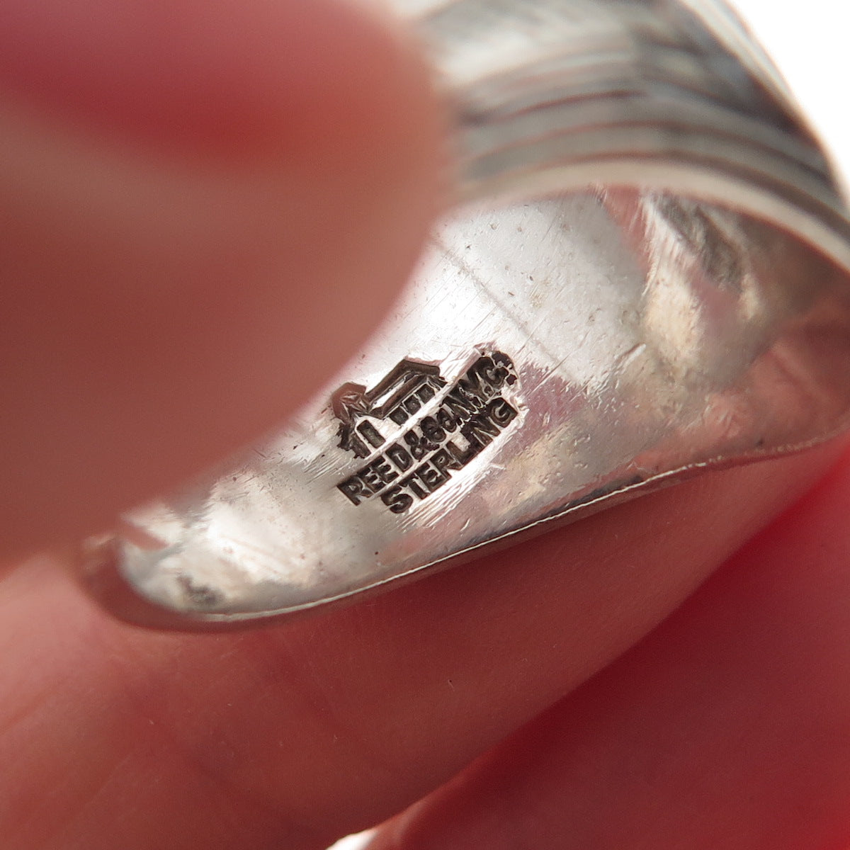 Reed & Co. Sterling Vintage 1979 Enamel Herman Ridder JH School Ring Size 8.75