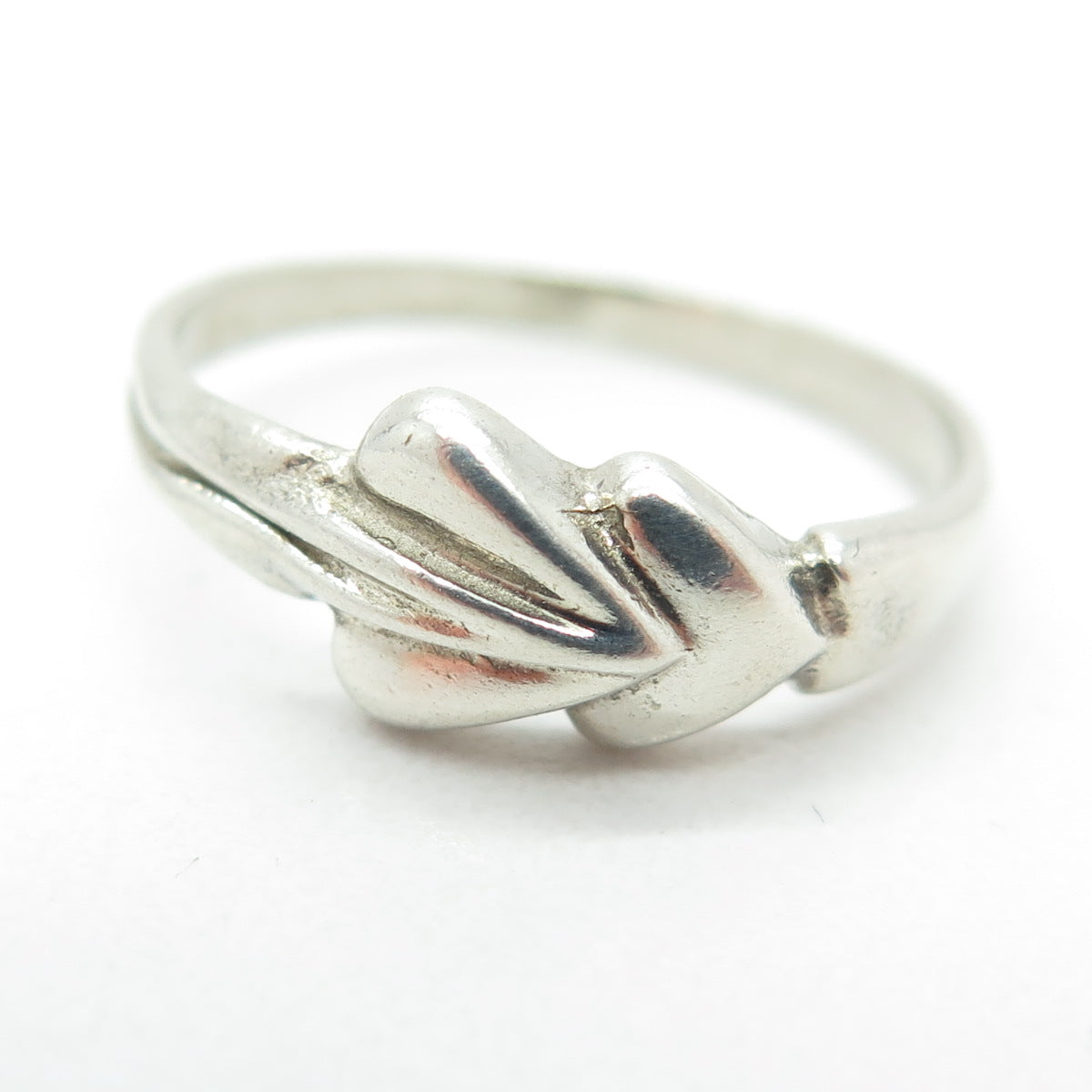 925 Sterling Silver Vintage Arrow Heart Ring Size 6.5