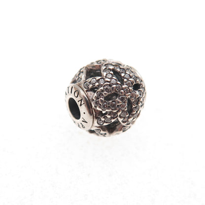 Pandora 925 Sterling Silver C Z Essence Appreciation Slide Bead Charm