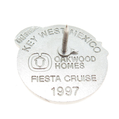 OSTBY & BARTON 925 Sterling Silver Vintage 1997 Key West Mexico Lapel Pin