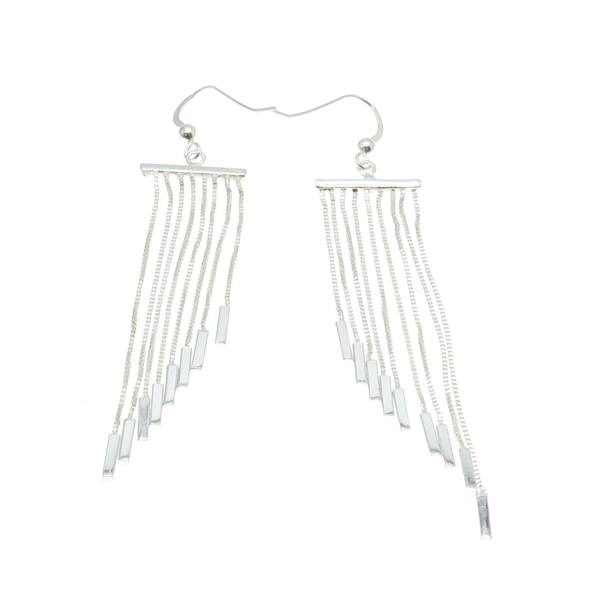 925 Sterling Silver Chandelier Hook Earrings