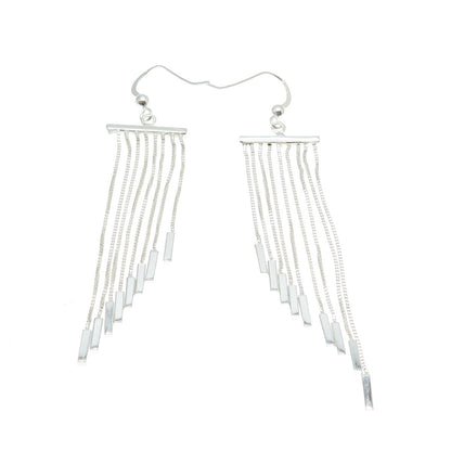 925 Sterling Silver Chandelier Hook Earrings