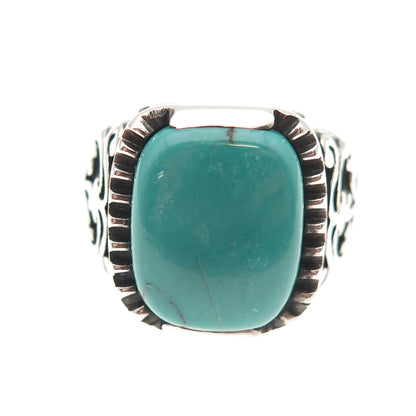 SILPADA 925 Sterling Silver Vintage Real Kingman Turquoise Ring Size 9.25