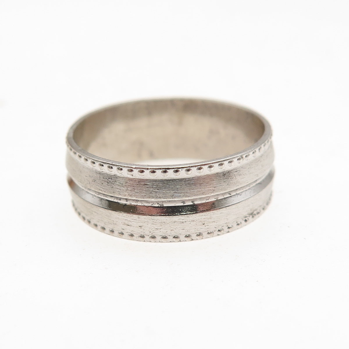ESPO Joseph Esposito 925 Sterling Silver Vintage Oxidized Band Ring Size 7