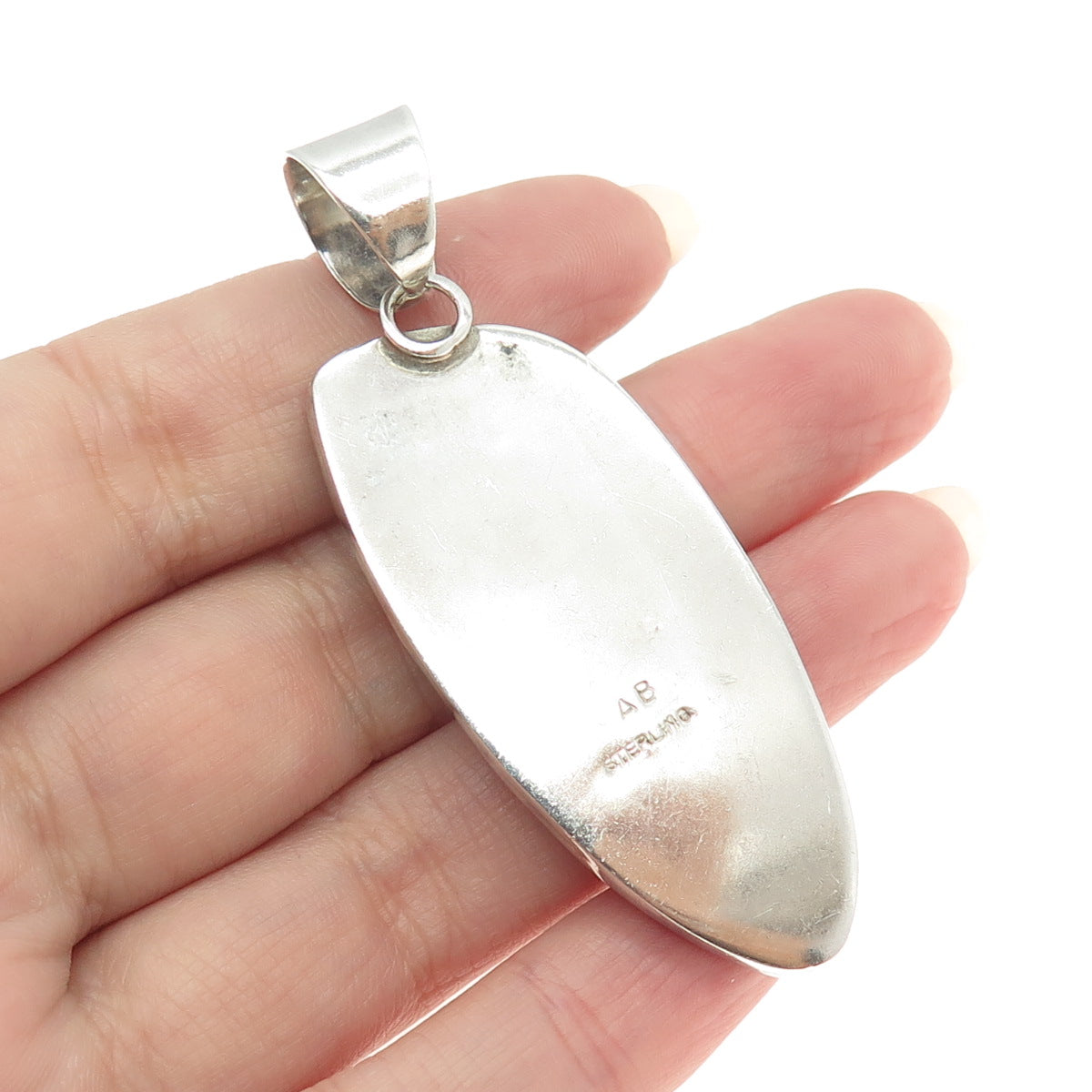 ALEX BEGAY NAVAJO Old Pawn 925 Sterling Silver Vintage Real Charoite Pendant