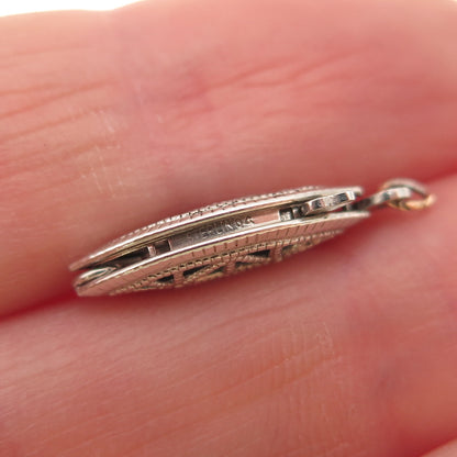 925 Sterling Silver Antique Art Deco Bracelet / Necklace Lock Clasp