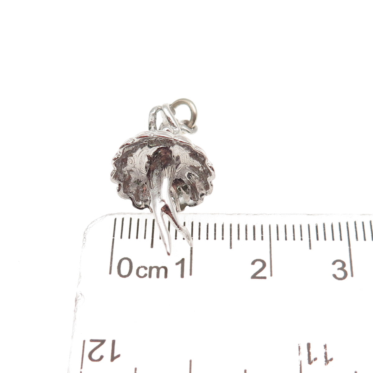 925 Sterling Silver Vintage Ballerina 3D Charm Pendant