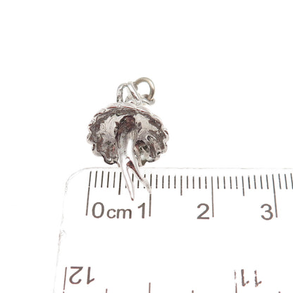 925 Sterling Silver Vintage Ballerina 3D Charm Pendant