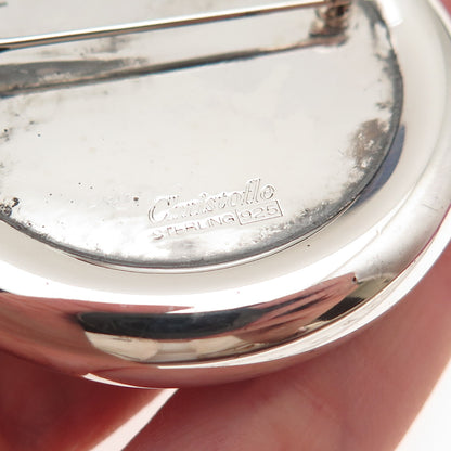 Christofle 925 Sterling Silver Vintage Flask Pin Brooch / Pendant