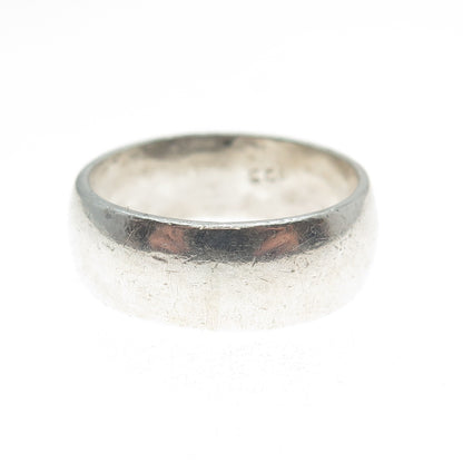 925 Sterling Silver Vintage Wedding Band Ring Size 6.75