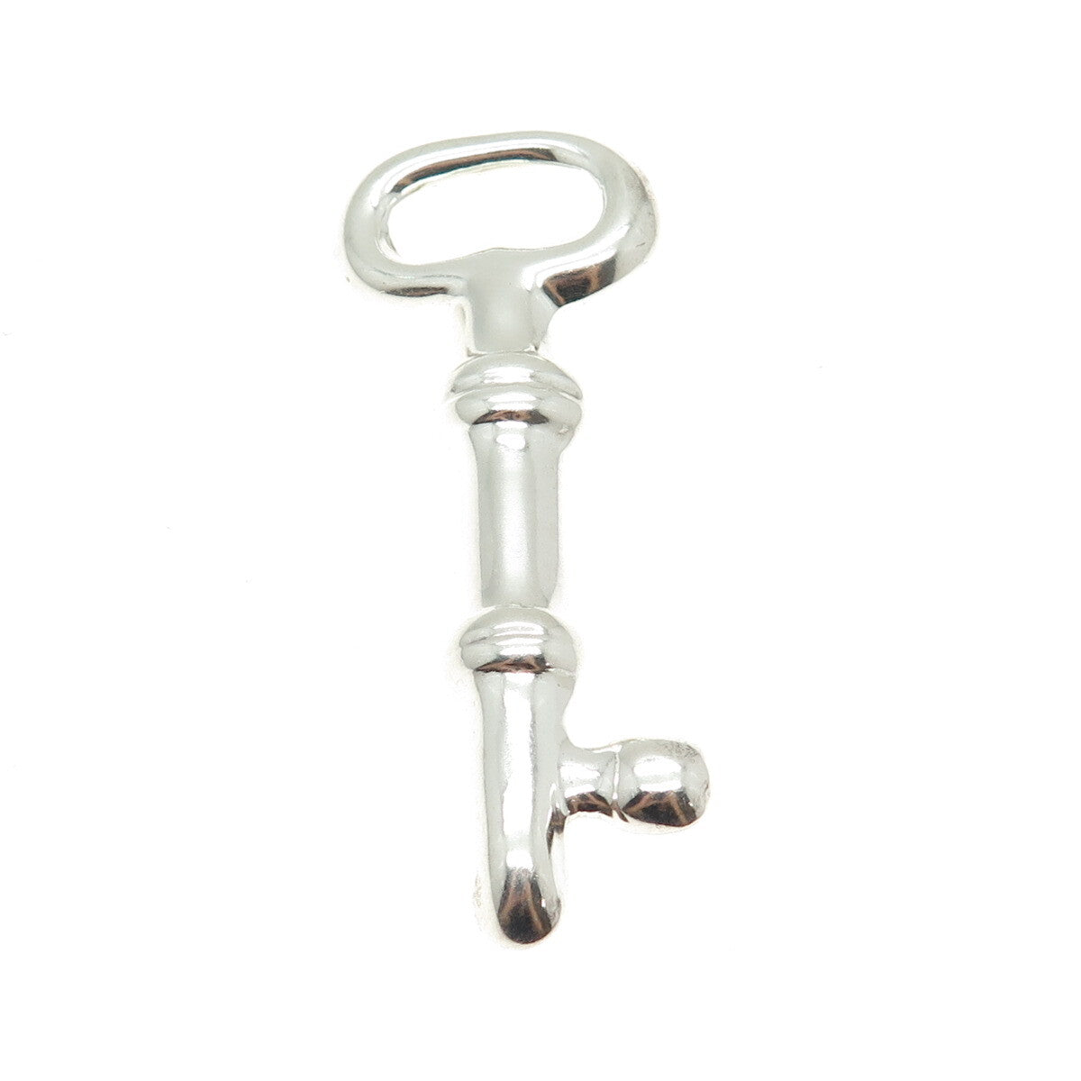 925 Sterling Silver Vintage Mexico Key Pin Brooch