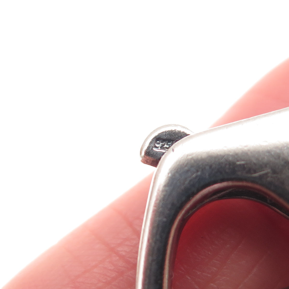 HAN 925 Sterling Silver Vintage Modernist Link Bracelet 6"