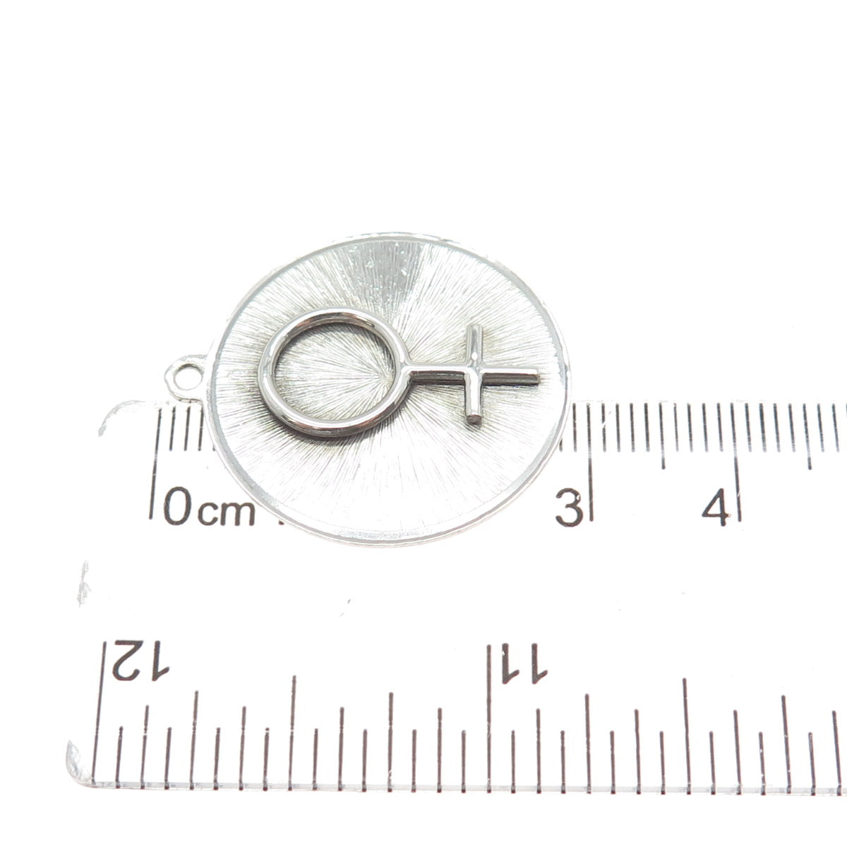 ANGELA CUMMINGS 925 Sterling Silver Vintage Female Symbol Charm Pendant
