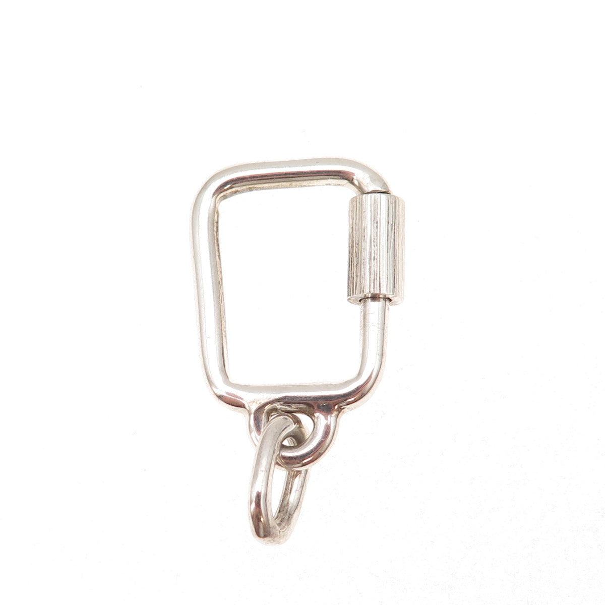 925 Sterling Silver Vintage Mexico Bracelet / Necklace Carabiner Lock Clasp