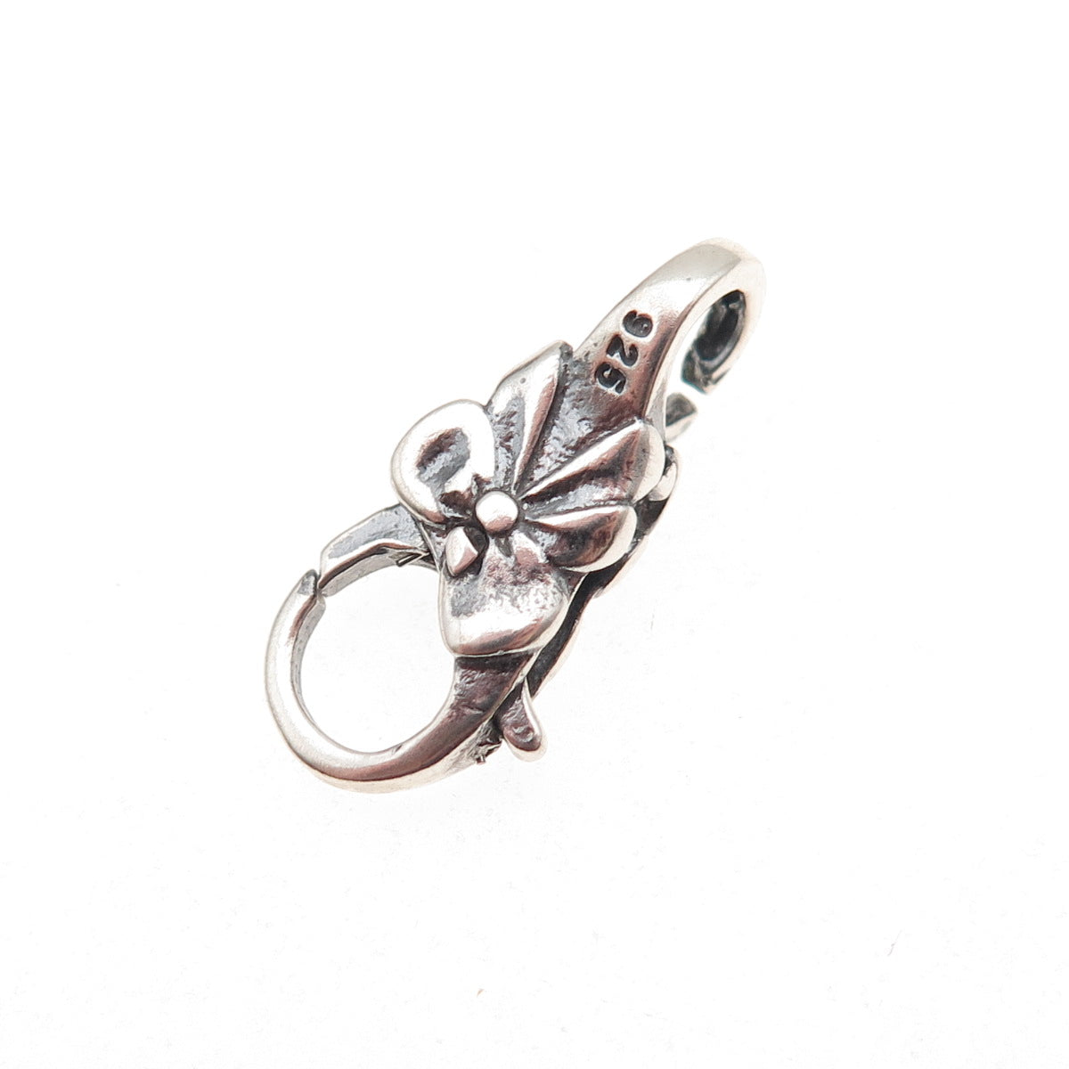 925 Sterling Silver Bowknot Bow Knot Lobster Clasp Bracelet Connector