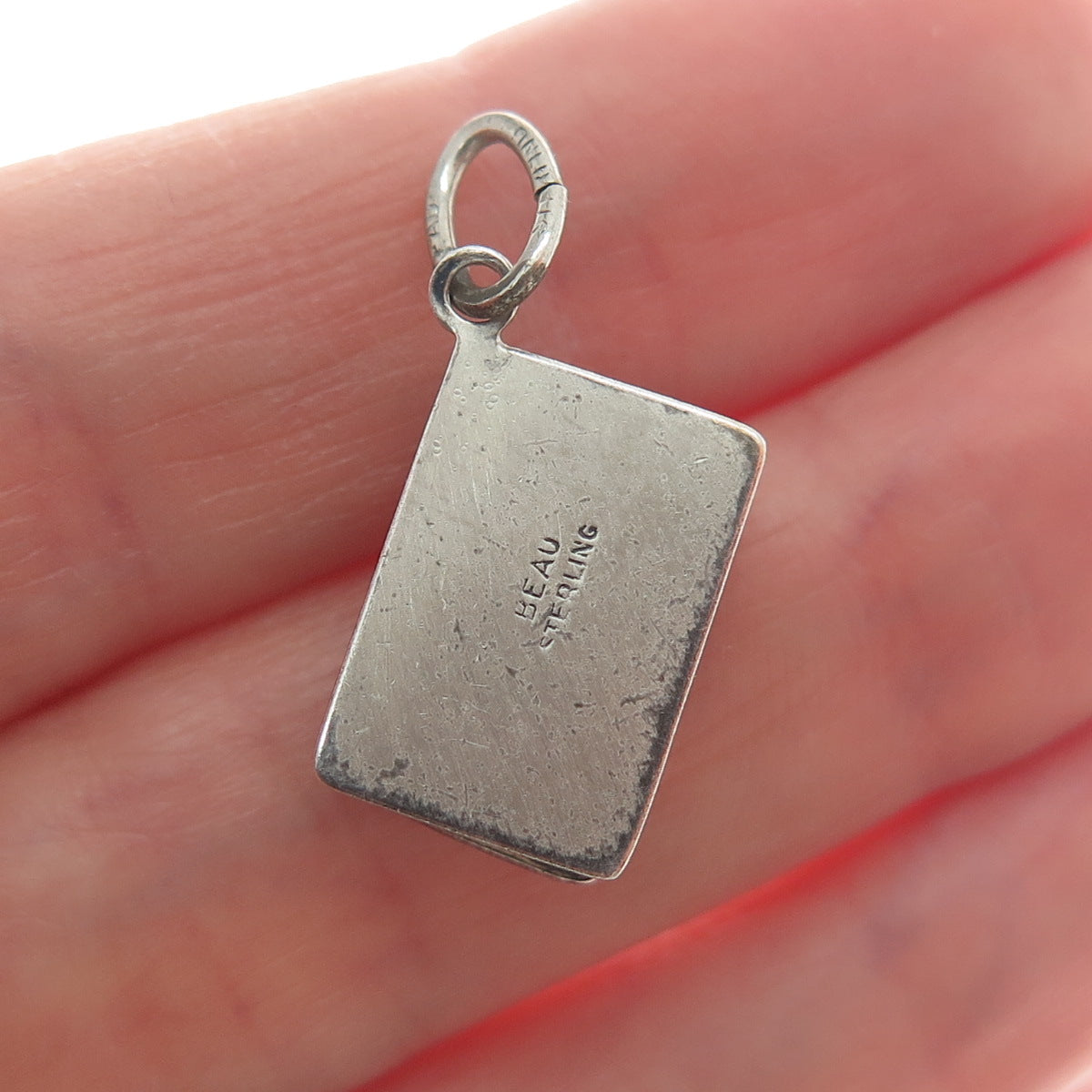 BEAU 925 Sterling Silver Antique Sweet For The Sweet Box Minimalist Pendant