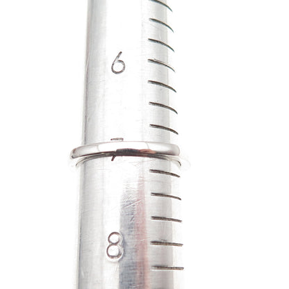 Sun 925 Sterling Silver Real Round-Cut Diamond Engagement Ring Size 7