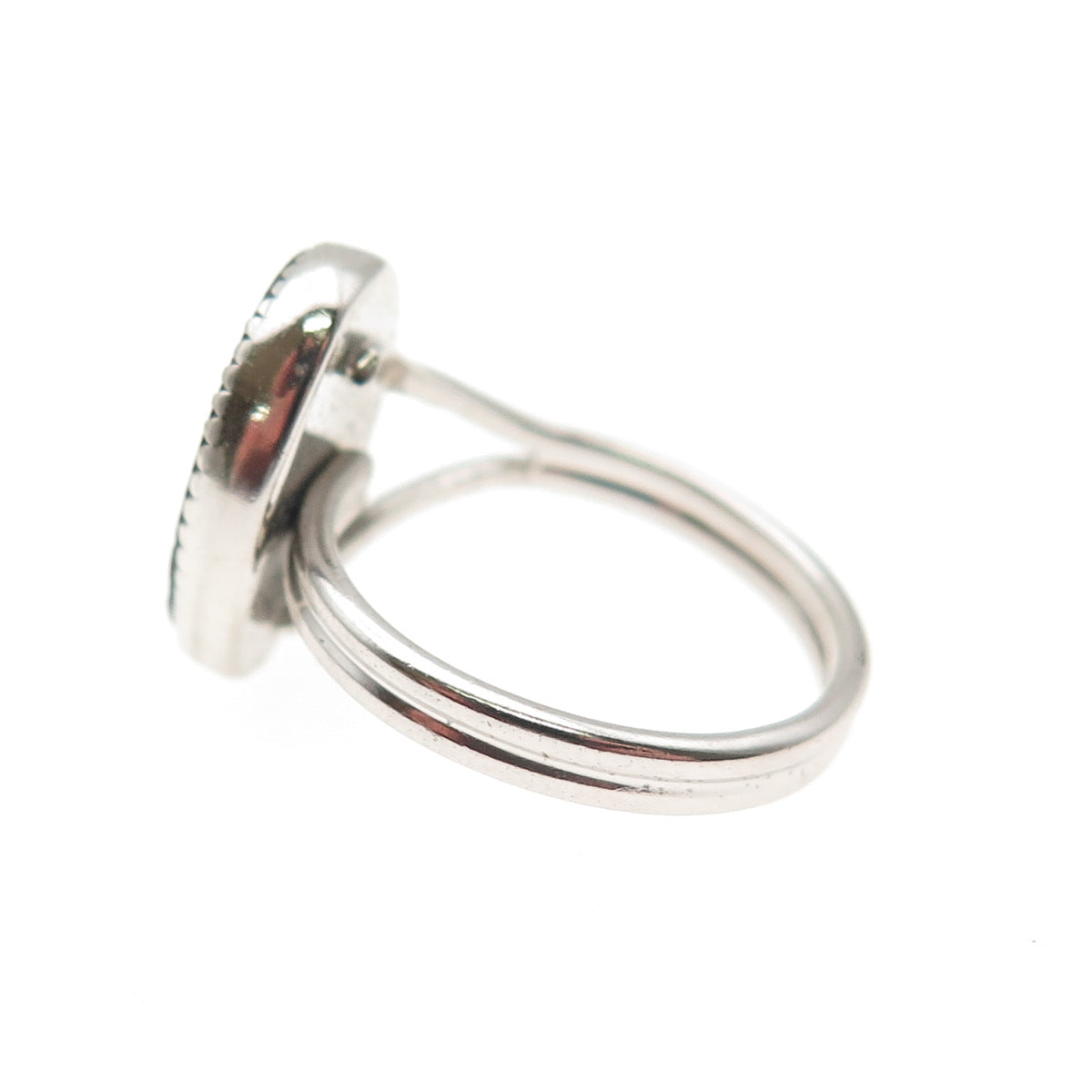 BEAU 925 Sterling Silver Vintage Real Black Onyx Ring Size 5.25