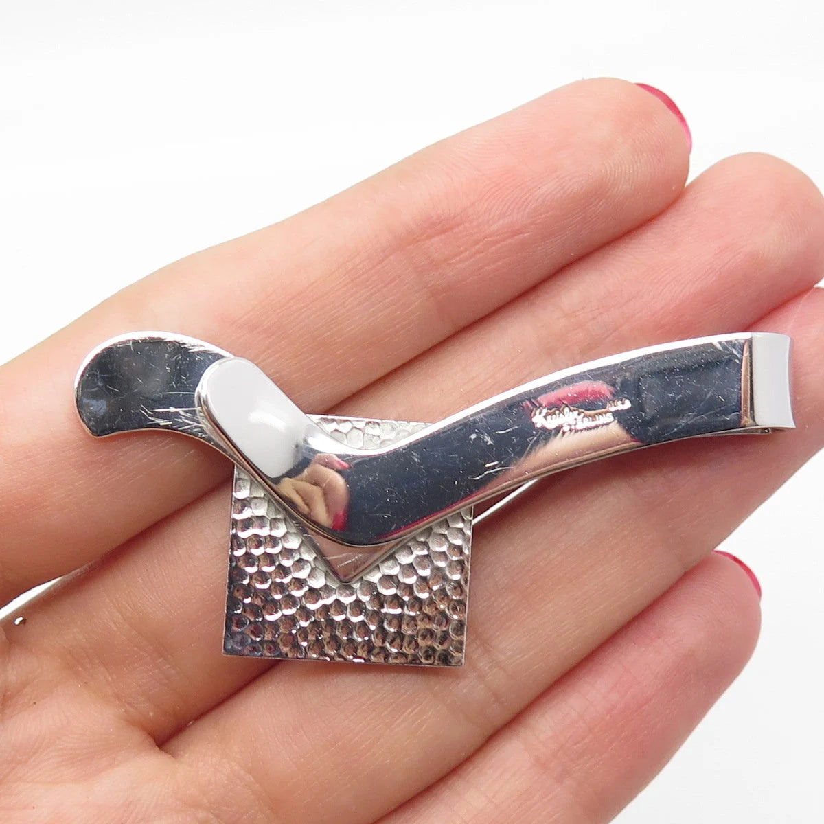 925 Sterling Silver Vintage USA Kreisler Dog Tie Clip