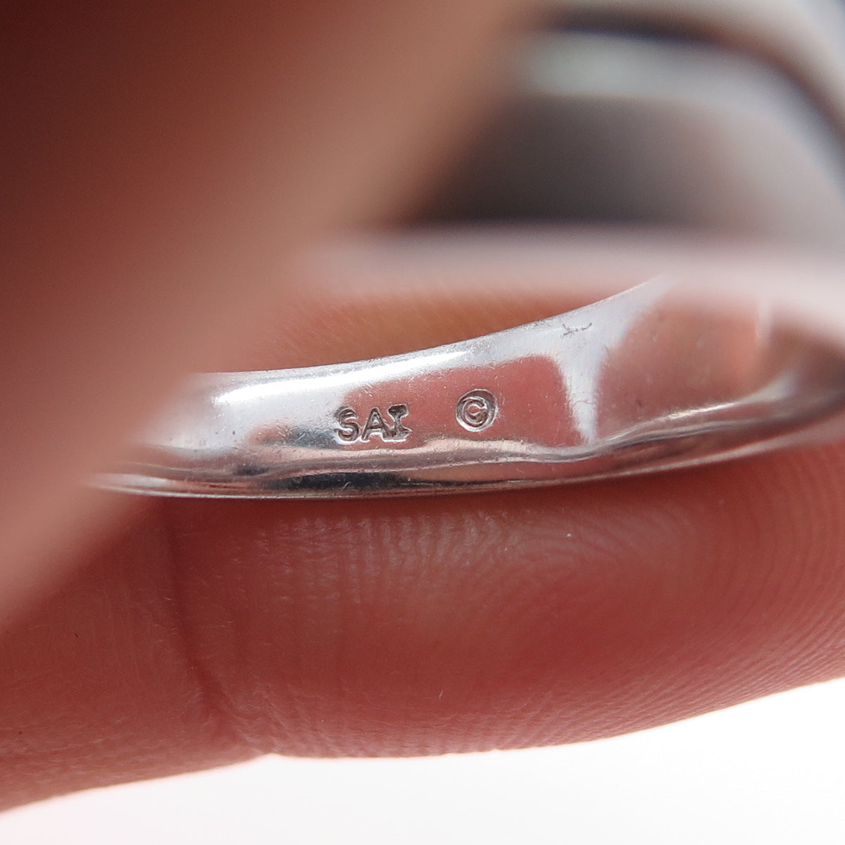 925 Sterling Silver Real Round-Cut Black Diamond Ring Size 10.75