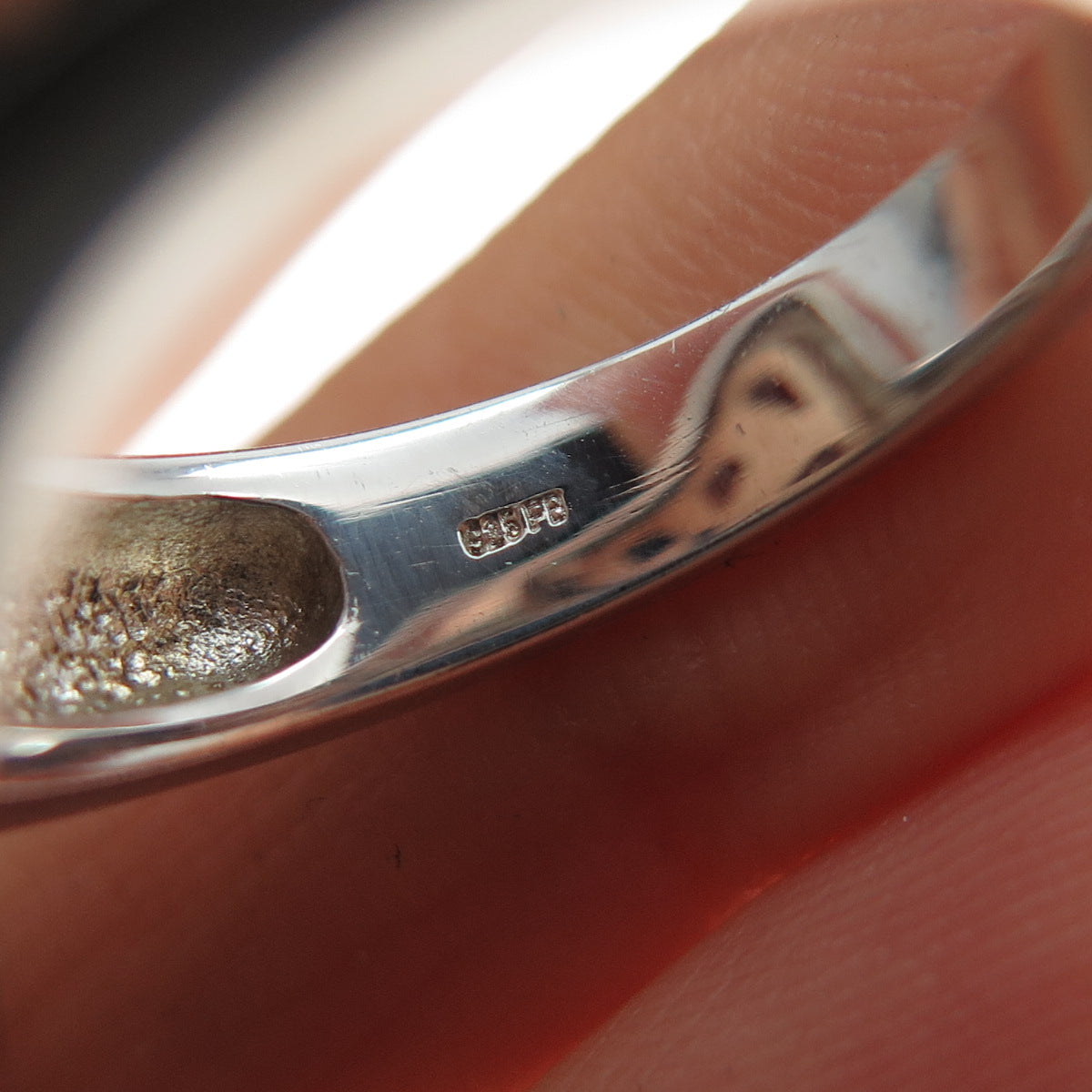 FRANZ BREUNING 925 Sterling Silver 2-Tone Vintage Modenrist Ring Size 7.25