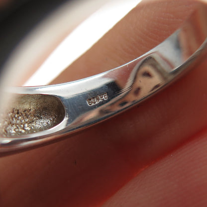 FRANZ BREUNING 925 Sterling Silver 2-Tone Vintage Modenrist Ring Size 7.25