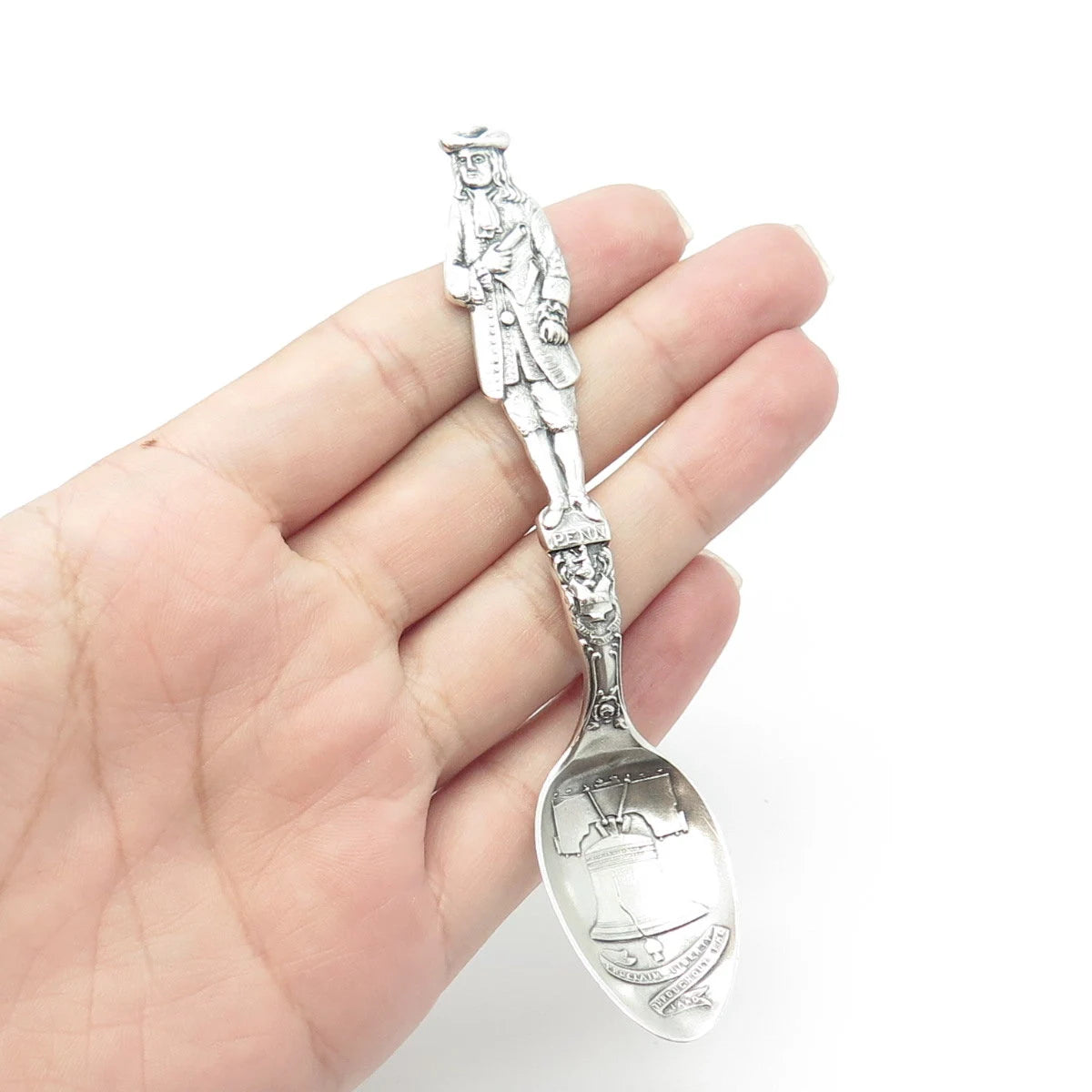 925 Sterling Silver Antique Art Deco Victor Seidman Mfg. Co. Liberty Bell Spoon
