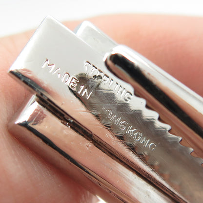 925 Sterling Silver Antique Hong Kong Abacus Tie Bar Clip