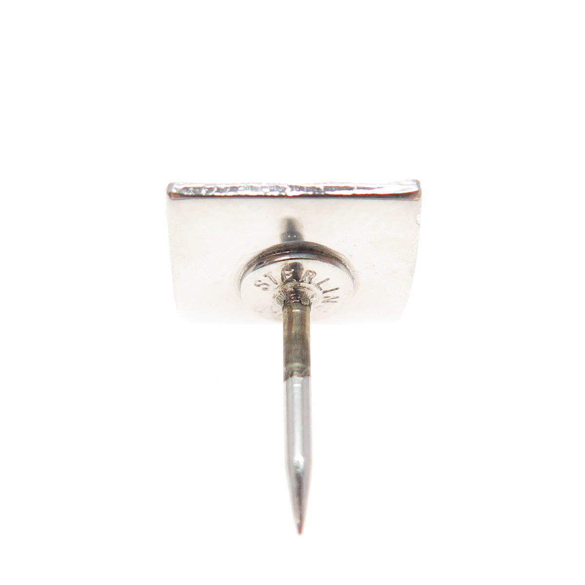 JML Diplomat 925 Sterling Silver Vintage Wavy Square Lapel Pin
