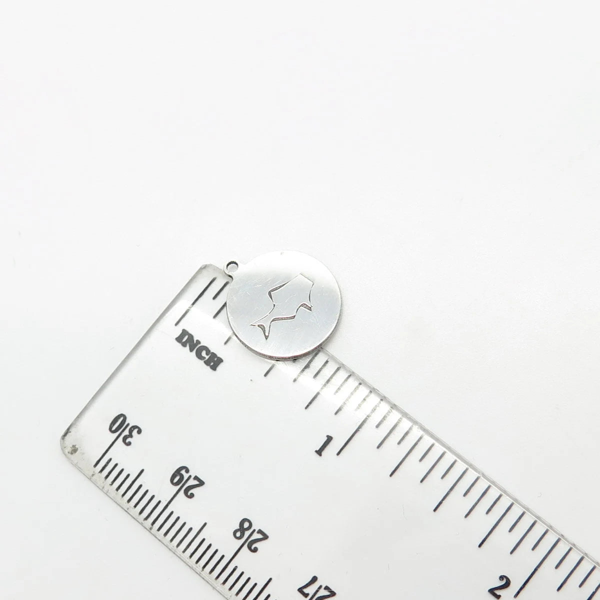 925 Sterling Silver USA Two In Town Fish Charm Pendant