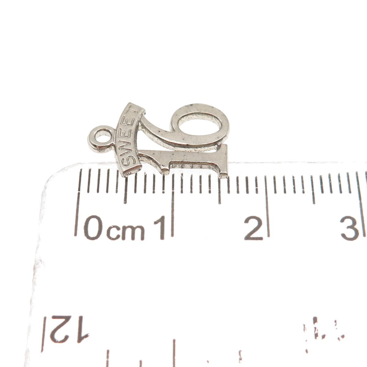 Paye & Baker 925 Sterling Silver Vintage Sweet 16 Mini Charm Pendant