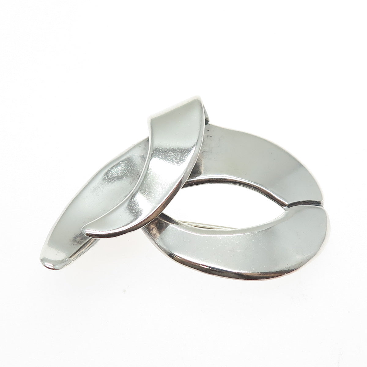 925 Sterling Silver Vintage Mexico Modernist Pin Brooch