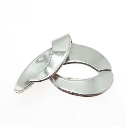 925 Sterling Silver Vintage Mexico Modernist Pin Brooch