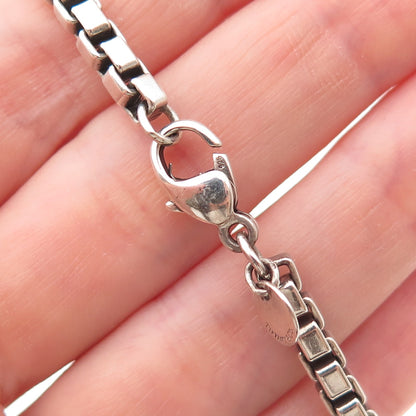 Tiffany & Co. 925 Sterling Silver Vintage Venetian Link Bracelet 7.25"