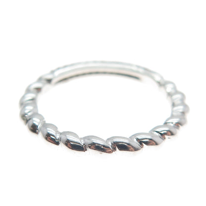 925 Sterling Silver Round-Cut Shaped Brandy C Z Twisted Ring Size 7.5
