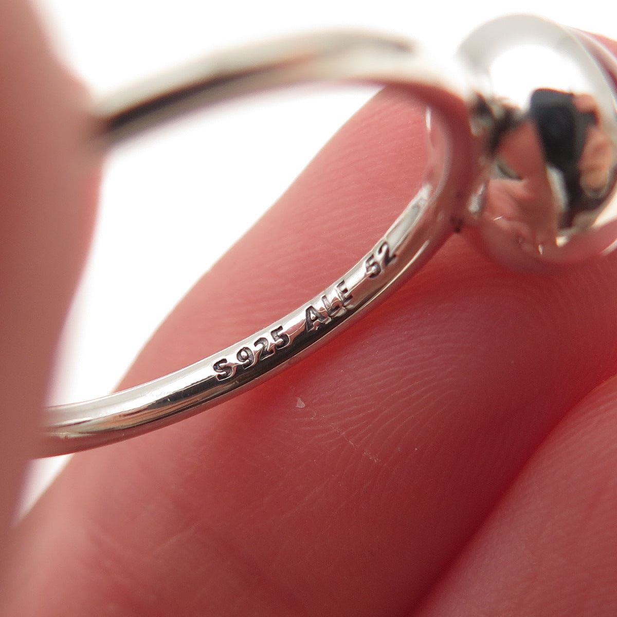Pandora 925 Sterling Silver Rose Crystal Poetic Droplet Ring Size 6
