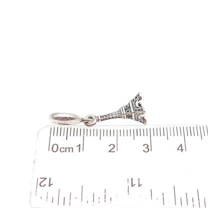 PANDORA Moments 925 Sterling Silver Eiffel Tower Paris Slide Dangle Charm