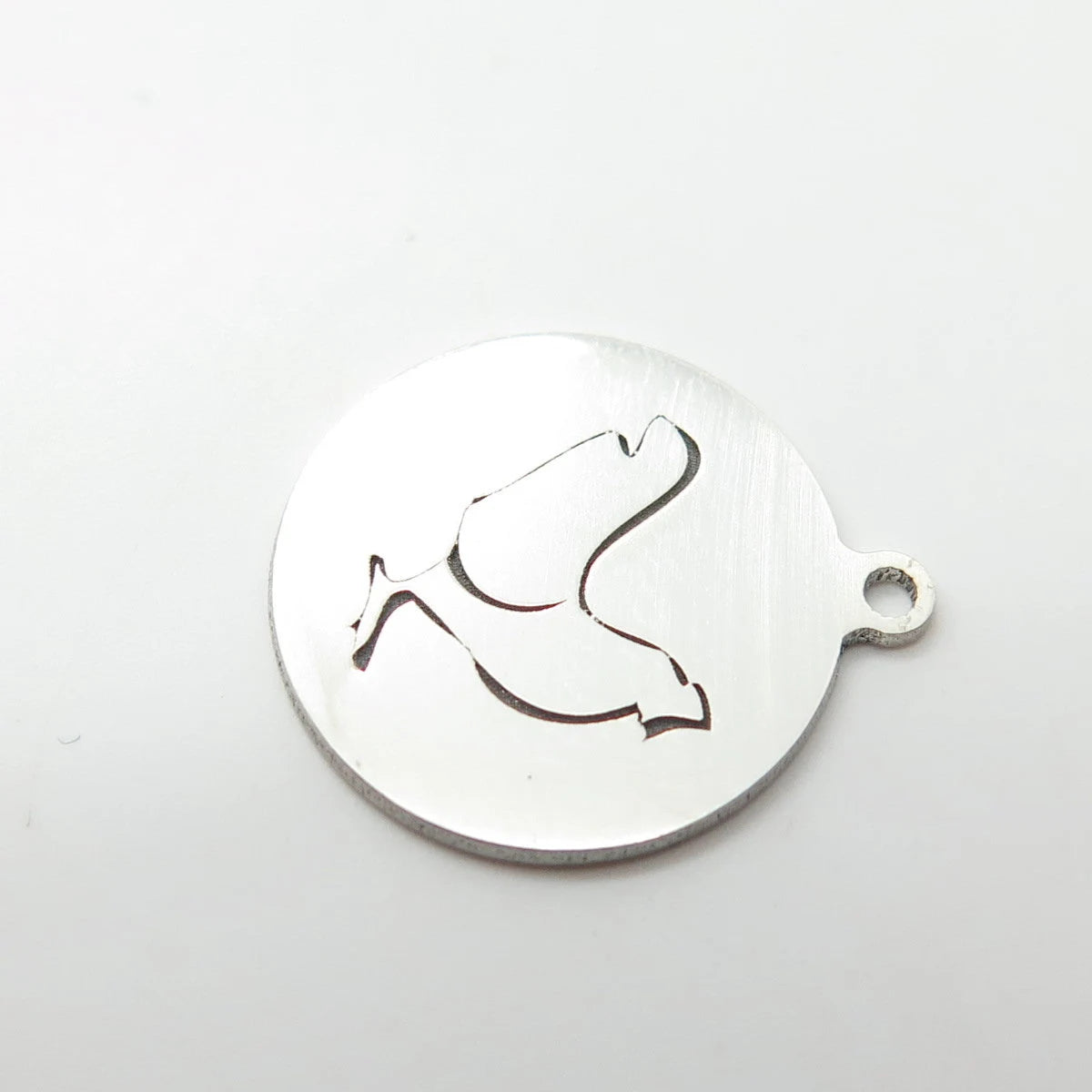 925 Sterling Silver USA Two In Town Rooster Bird Charm Pendant