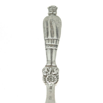 Eik Solv-Plett 700 Silver Vintage Norway Trondhjems Domkirke Spoon
