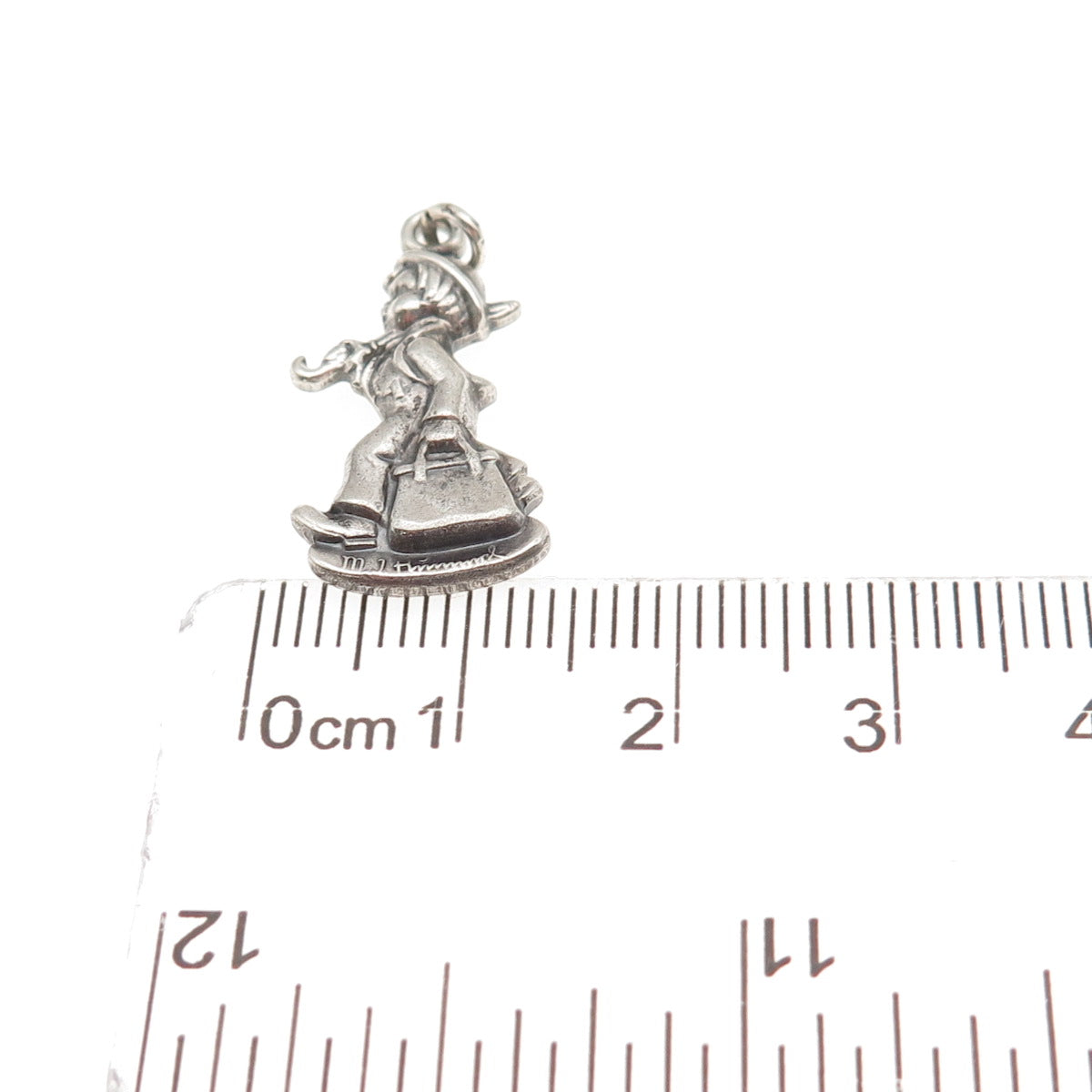 Goebel 925 Sterling Silver Vintage 1990 Merry Wanderer M.I. Hummel Mini Pendant